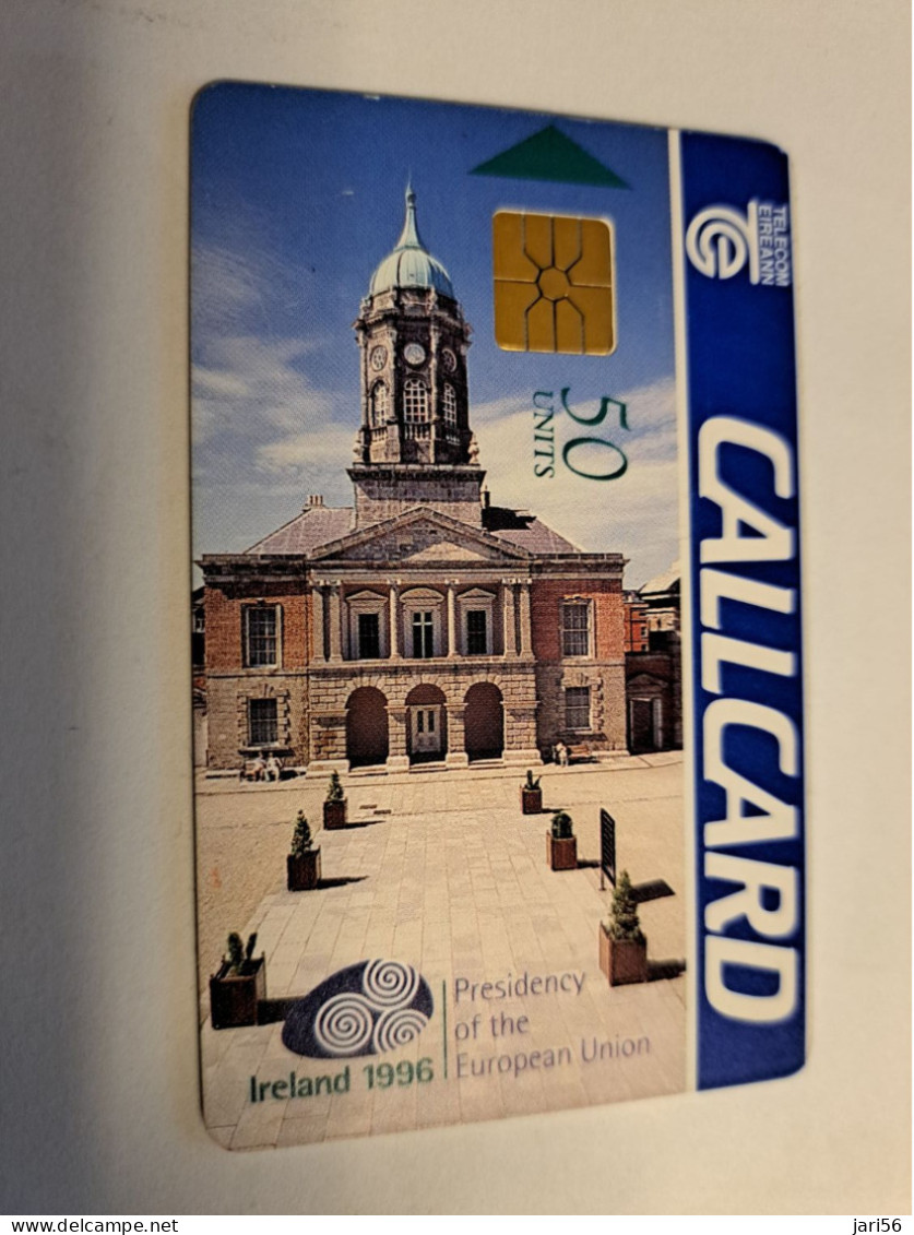 IRELAND /IERLANDE   CHIPCARD 50  UNITS / PRESIDENCY OF THE EUROPEAN UNION  IRELAND 1996     USED CARD    ** 16265** - Irlanda