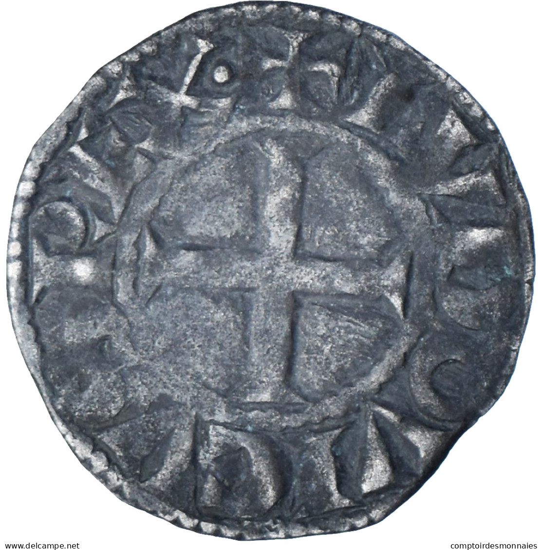 France, Louis VIII-IX, Denier Tournois, 1223-1244, Billon, TB+, Duplessy:188 - 1223-1226 Lodewijk VIII De Leeuw