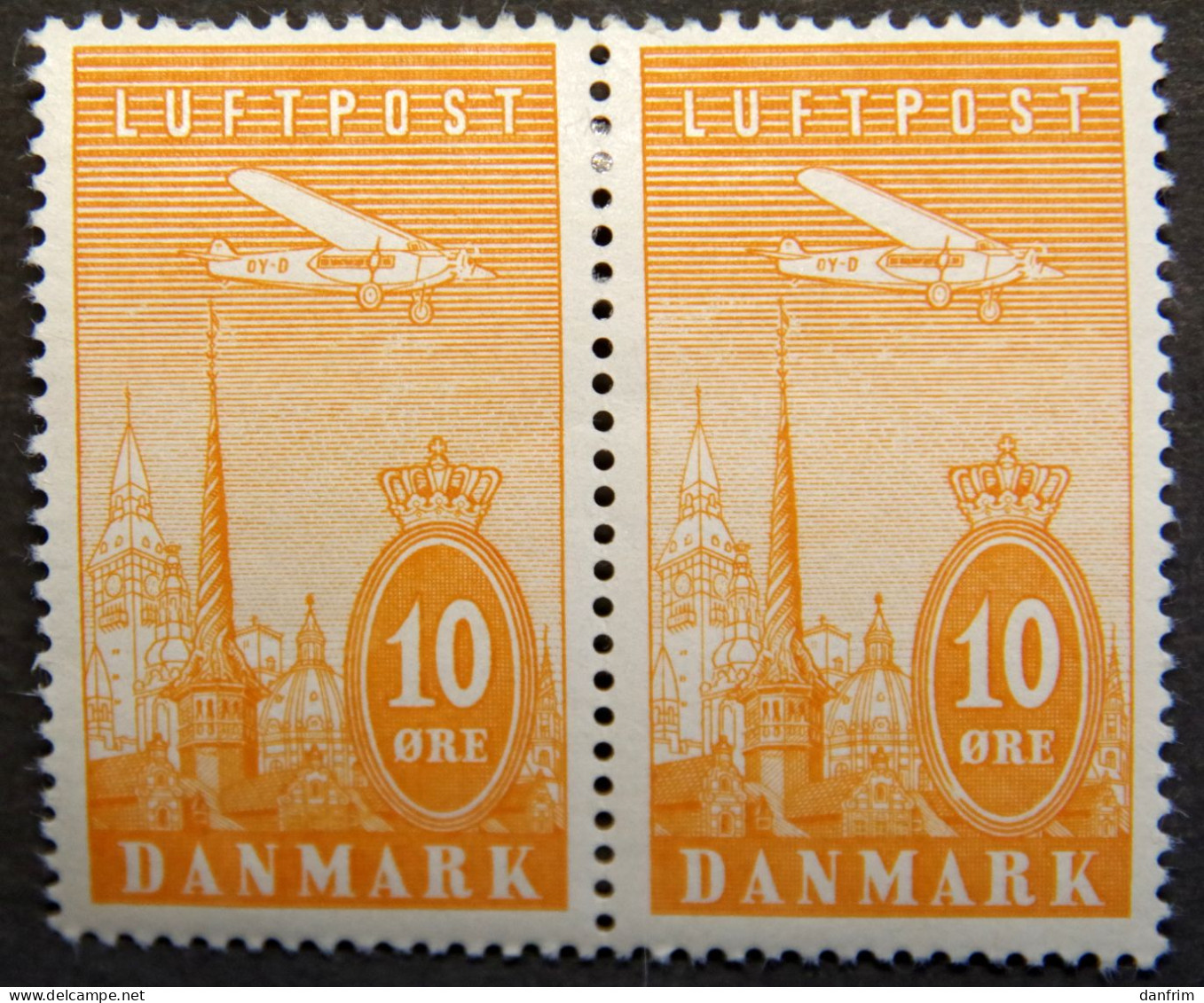 Denmark 1934  MiNr.217 MH (**)  Airmail  (lot H 2518 ) - Neufs