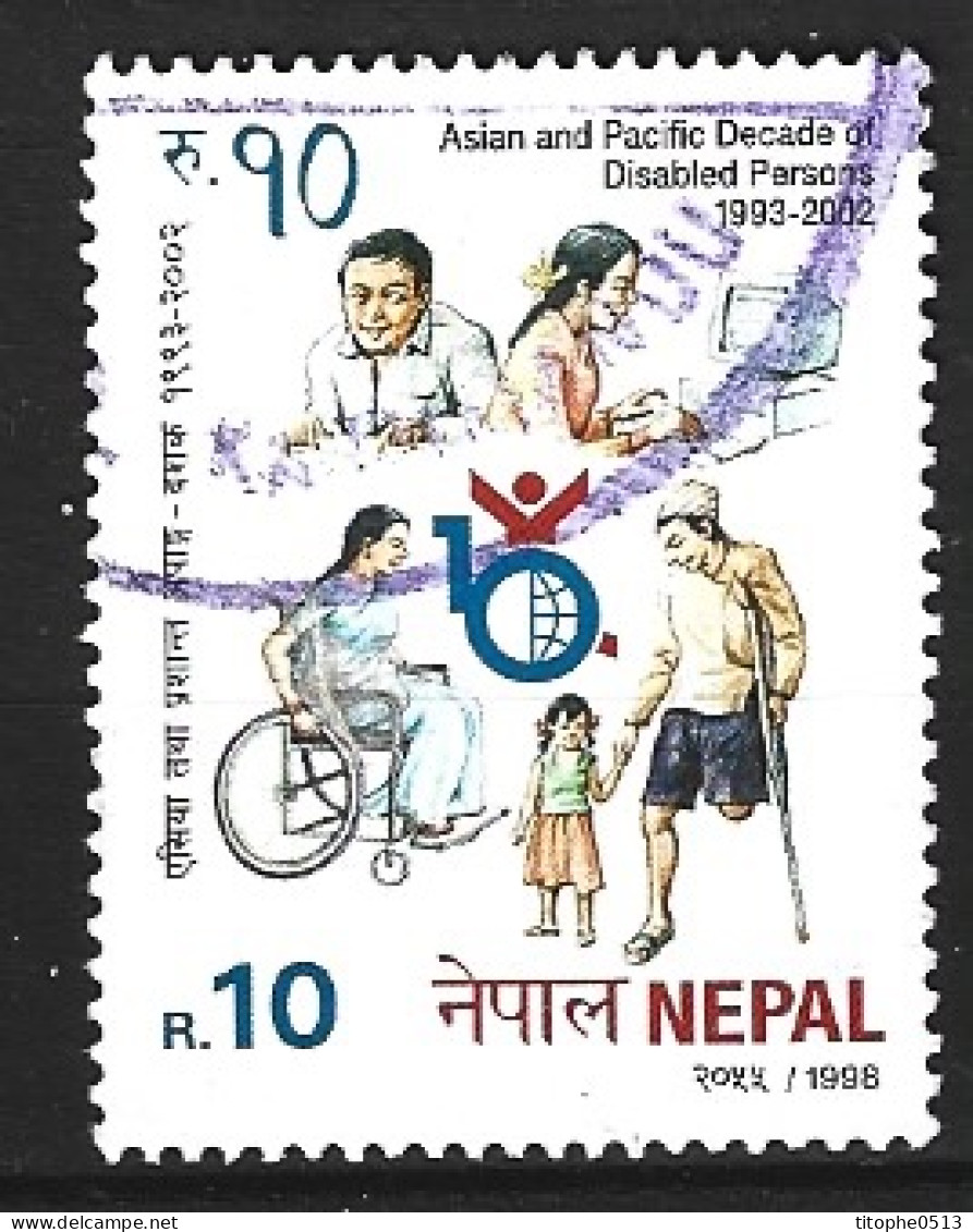 NEPAL. N°647 Oblitéré De 1998. Année Des Handicapés. - Handicap