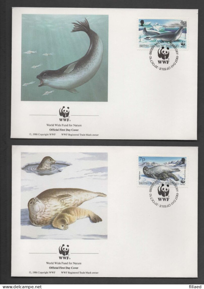 FDC WWF: British Antarctic Territory 20-10-1992 - FDC