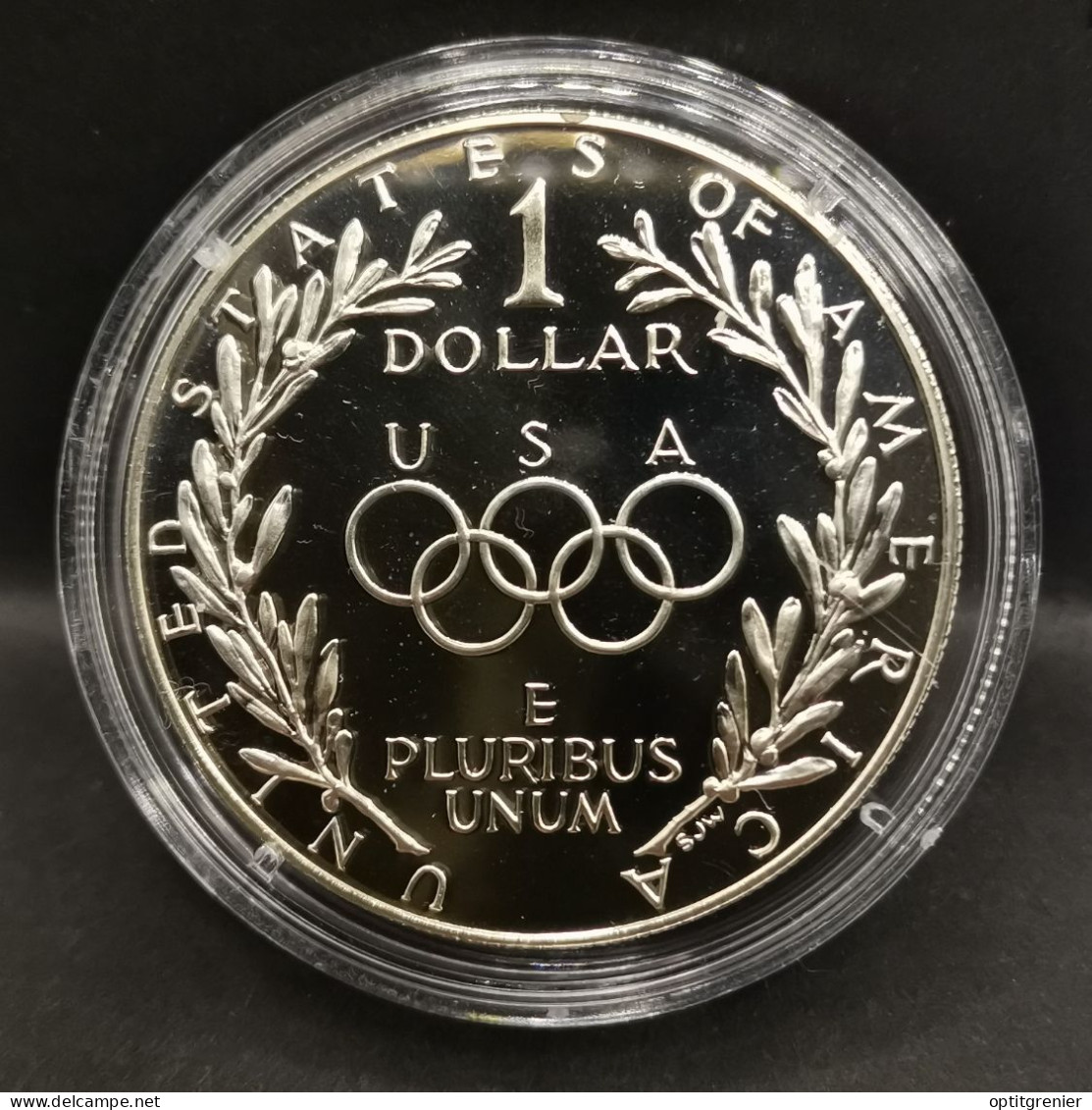 1 DOLLAR BE ARGENT 1988 S OLYMPIADES JO USA / PROOF SILVER - Ohne Zuordnung