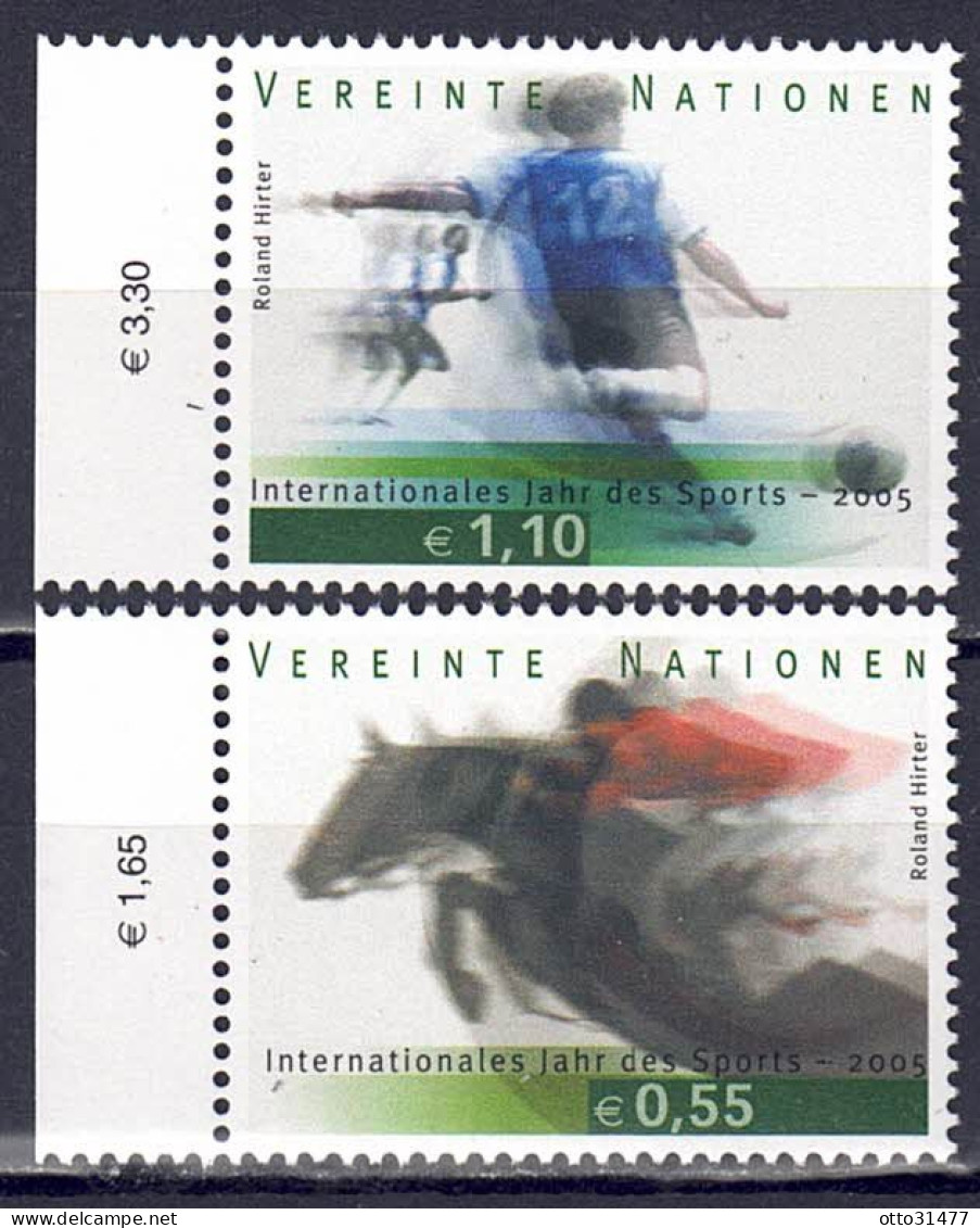 UNO Wien 2005 - Sport, Nr. 441 - 442, Postfrisch ** / MNH - Nuevos