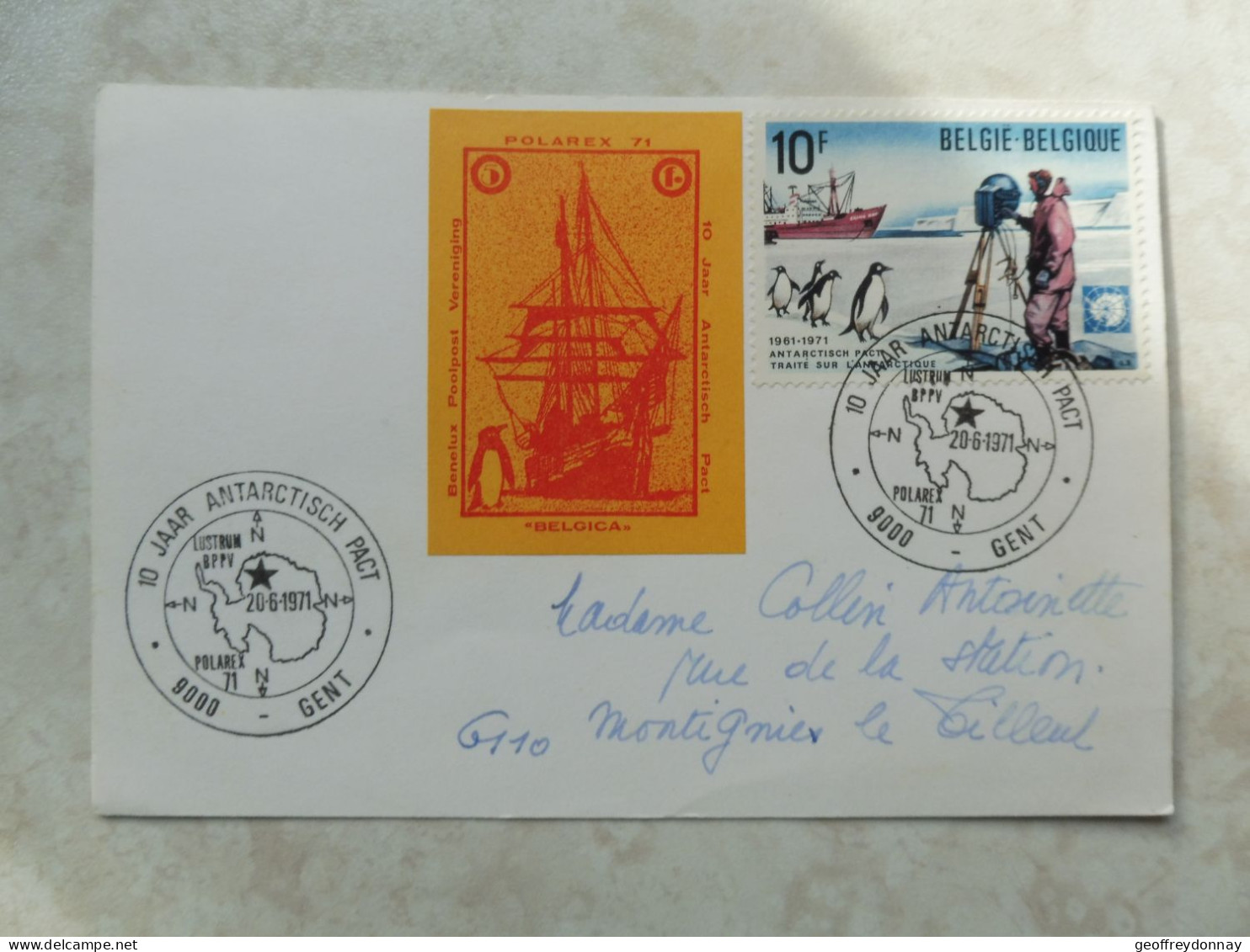 Belgique Belgie Expedition Antarctique Antarctic 1971 Polarex Gent - Climate & Meteorology