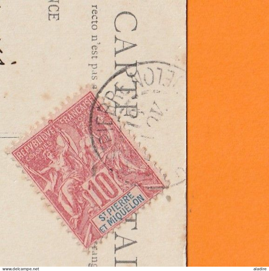 1910 - SPM - Timbre à 10 Centimes Groupe Sage Sur CP Vers Granville, Manche, Via New York Et Le Havre - Covers & Documents