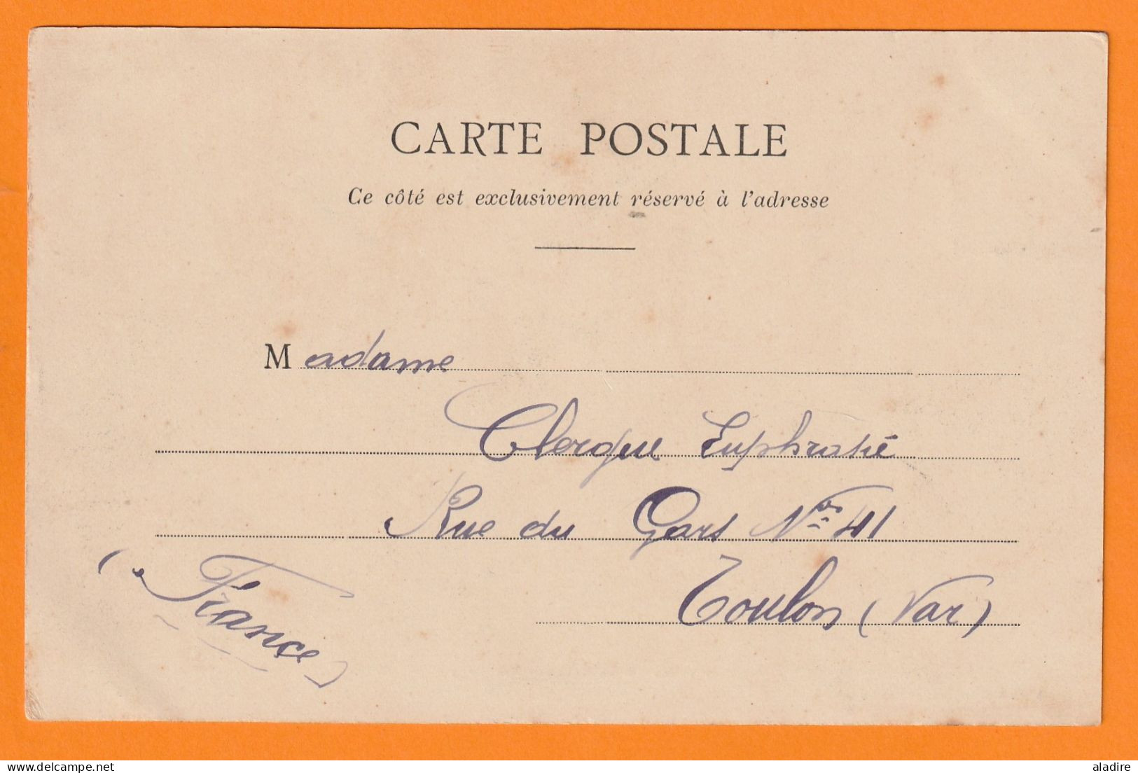 1907 - SPM - Timbre à 5 Centimes Groupe Sage Sur CP NON Colorisée Vers TOULON - Panorama De La Ville Vue Du Nord - Storia Postale