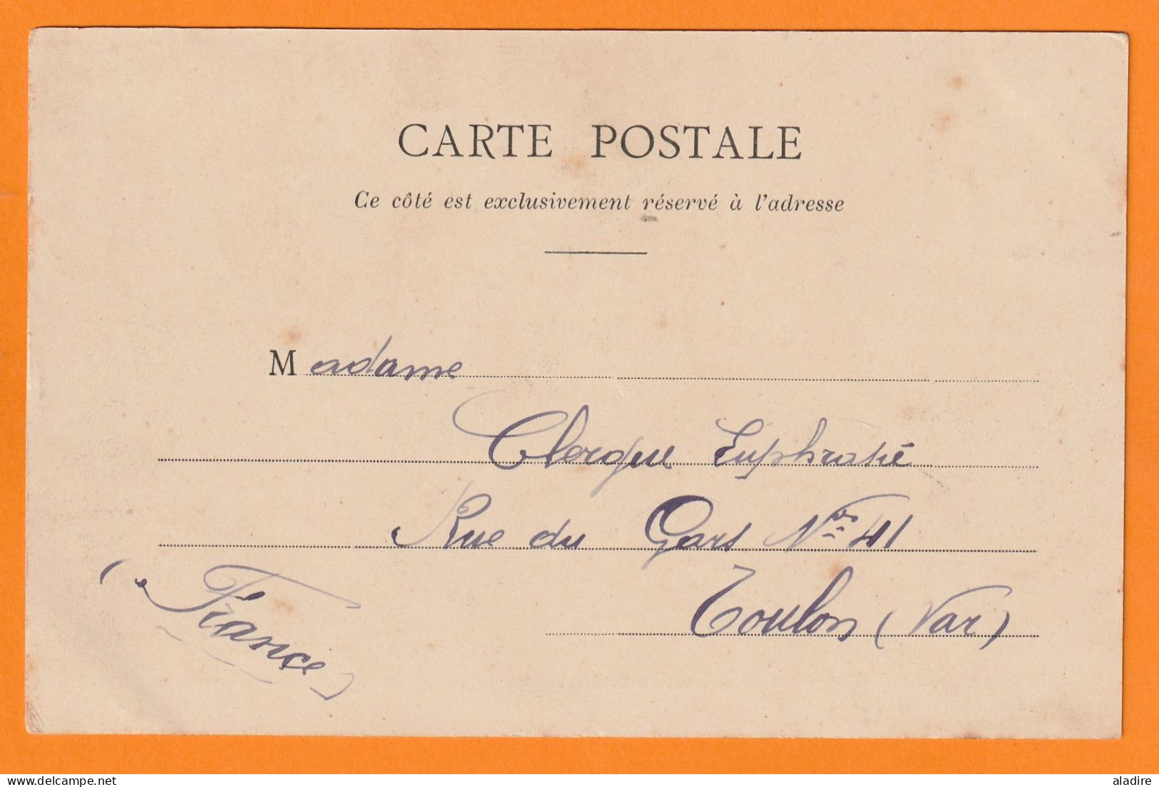 1907 - SPM - Timbre à 5 Centimes Groupe Sage Sur CP NON Colorisée Vers TOULON - Panorama De La Ville Vue Du Nord - Lettres & Documents