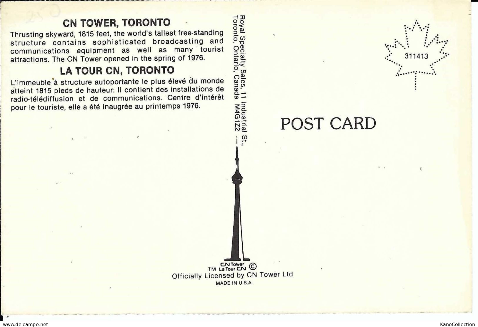 CN Tower, Toronto, Nicht Gelaufen - Toronto