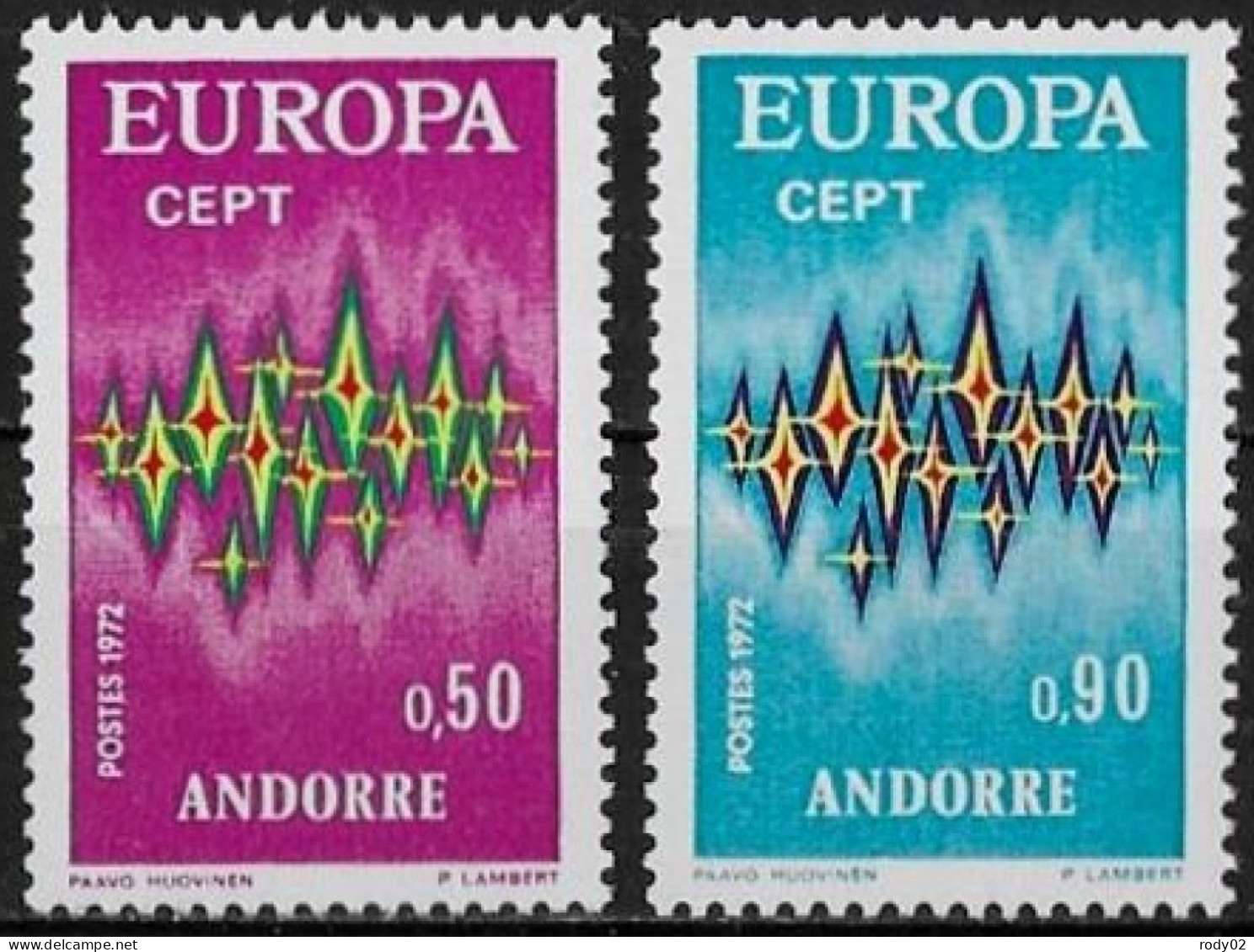 ANDORRE - EUROPA CEPT - N° 217 ET 218 - NEUF** MNH - 1972