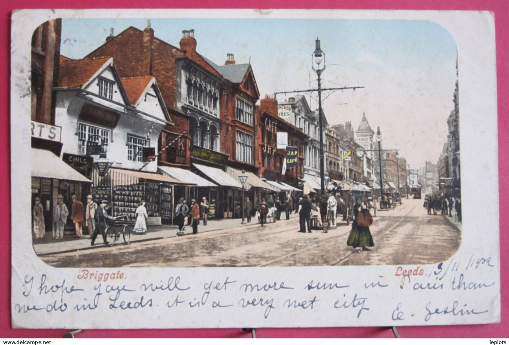 Angleterre - Leeds - Briggate - CPA Précurseur 1902 - Leeds