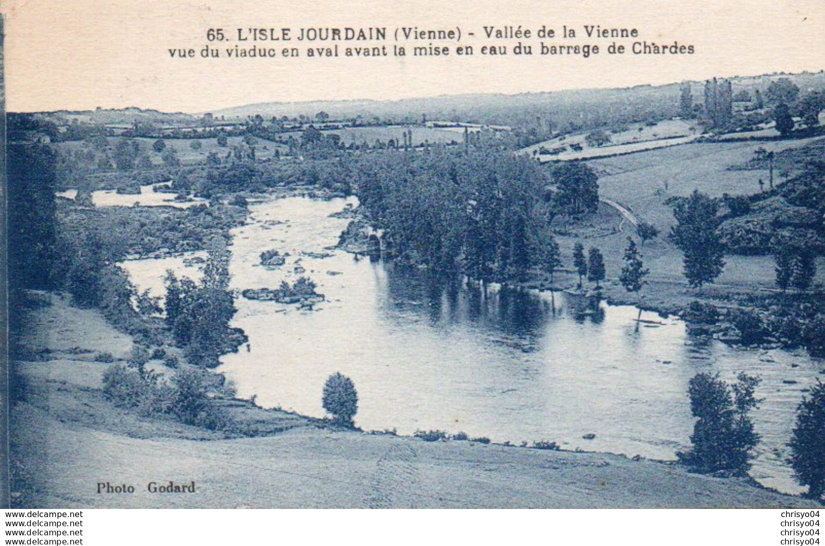 88Sv   86 L'Isle Jourdain Vallée De La Vienne Avant La Mise En Eau Du Barrage De Chardes - L'Isle Jourdain