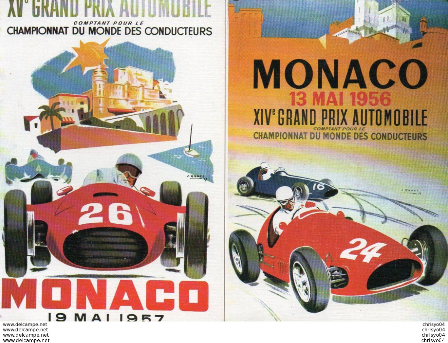 V845Aa   Lot De 10 CP Rallye Automobile De Monaco Tacot (collection ACM) - Rallye