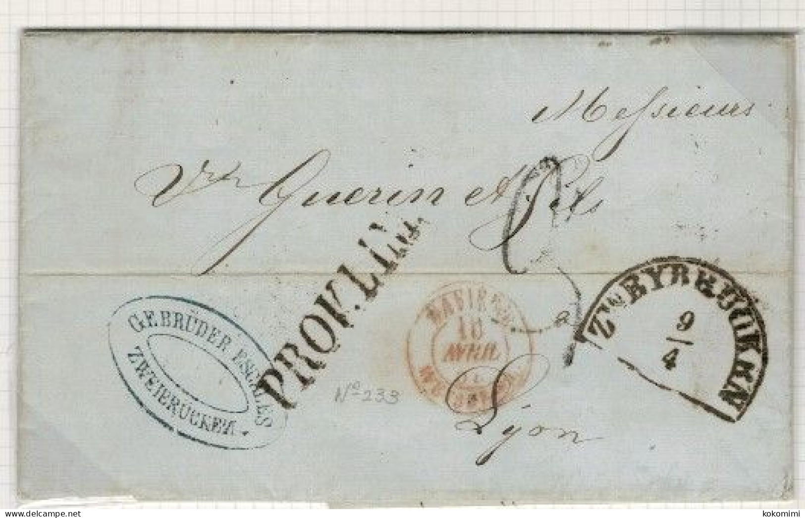 Lac De ZWEIBRUCKEN Avec Entrée BAVIERE WEISSENBURG + Cachet PROV.LIMIT - Entry Postmarks