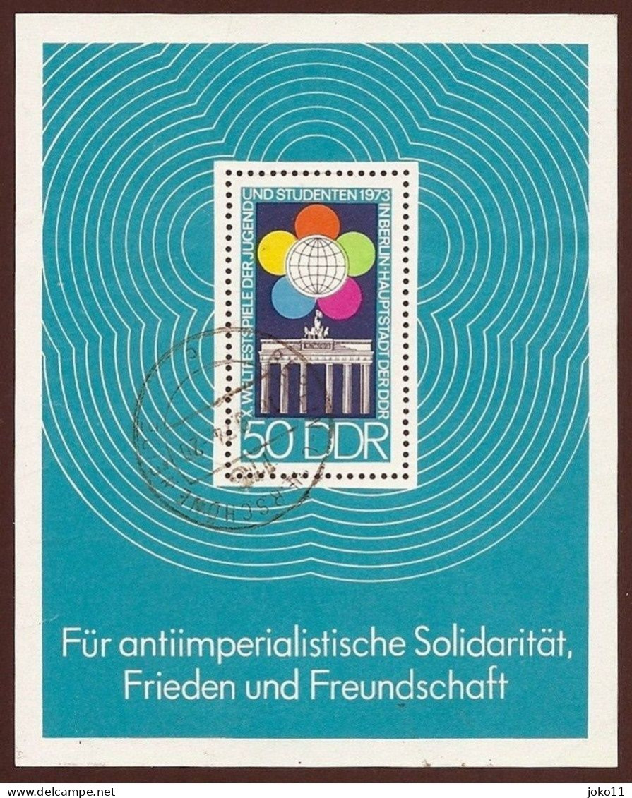 DDR, 1973, Michel-Nr. 1867, Block 38, Gestempelt - 1971-1980