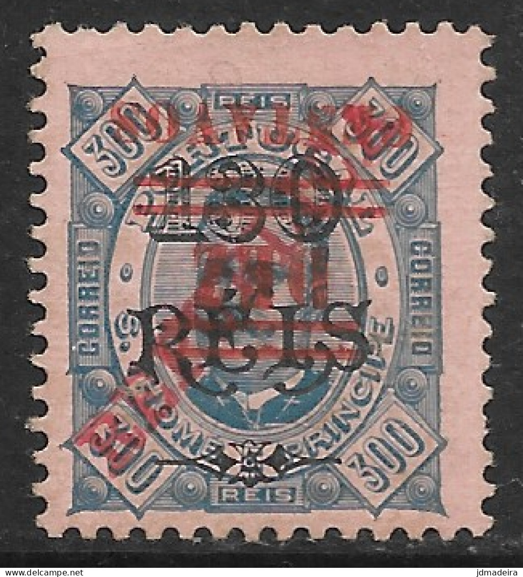 St. Thomas And Prince – 1923 King Carlos Overprinted INVERTED Surcharge - St. Thomas & Prince