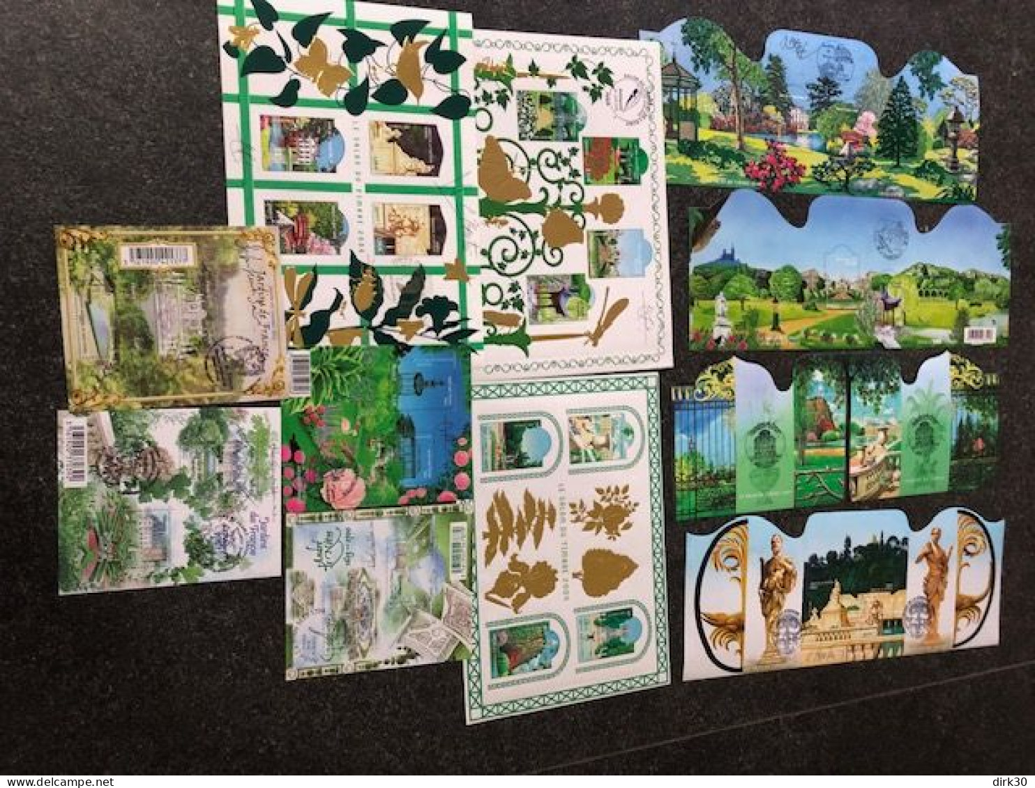 FRANCE Blocs PARCS BIRDS FLOWERS (CACHET FDC ET/OU Avec Signature Du Dessinateur) MNH Sous Faciale 59.18€ - Autres & Non Classés