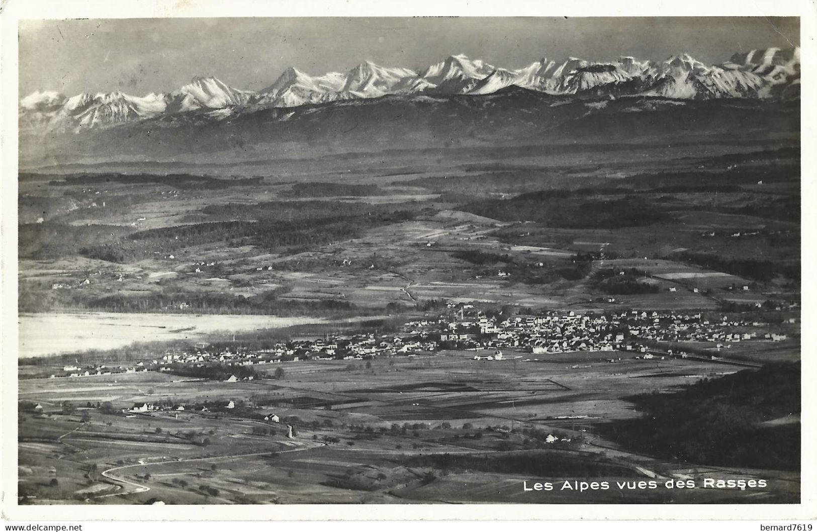 Suisse -   Les Rasses   Pres Sainte Croix -  Les Alpes Vues Des Rasses - Bullet