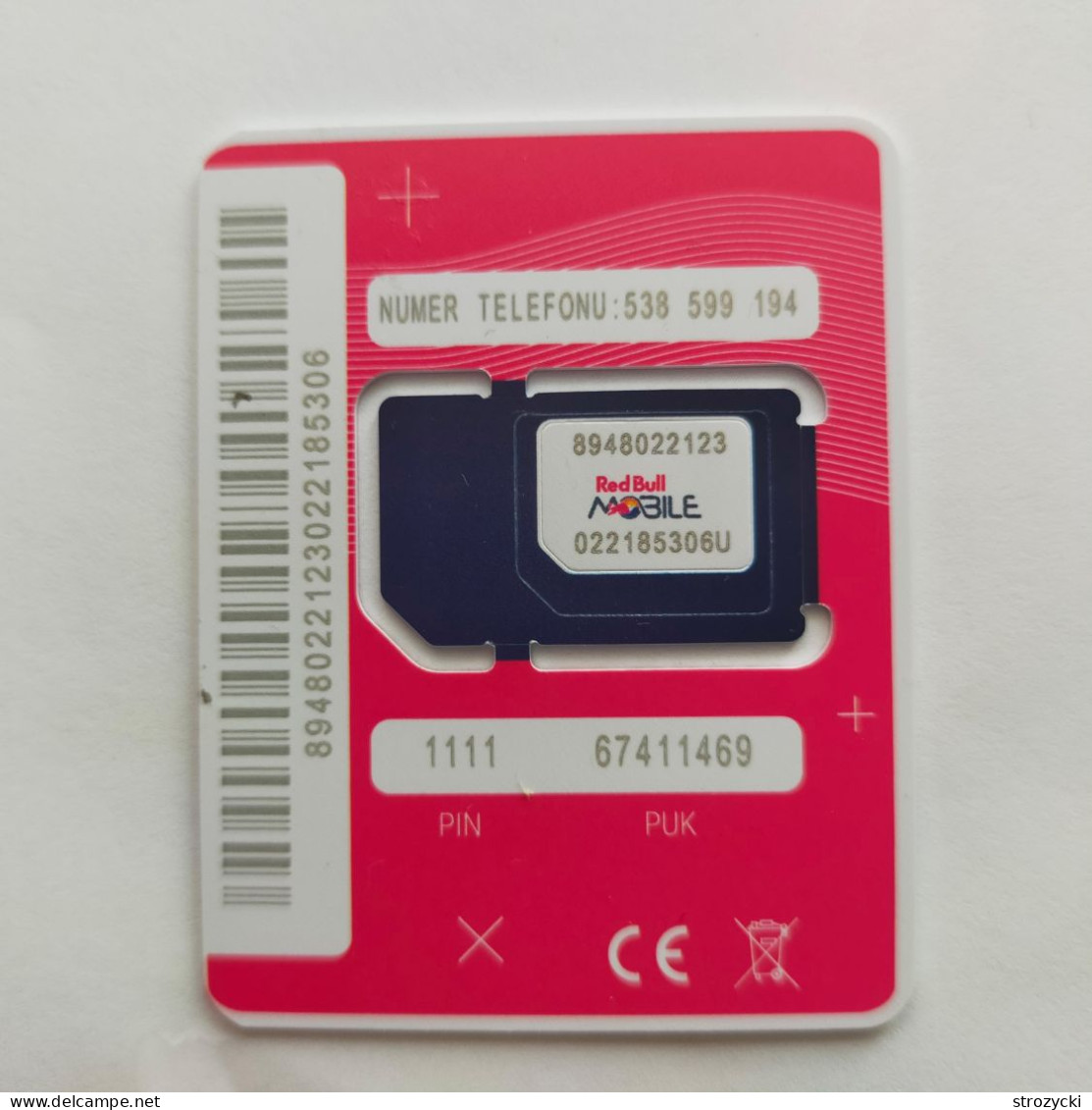 Poland - RedBull Mobile (standard, Micro, Nano SIM) - GSM SIM - Mint - Polonia