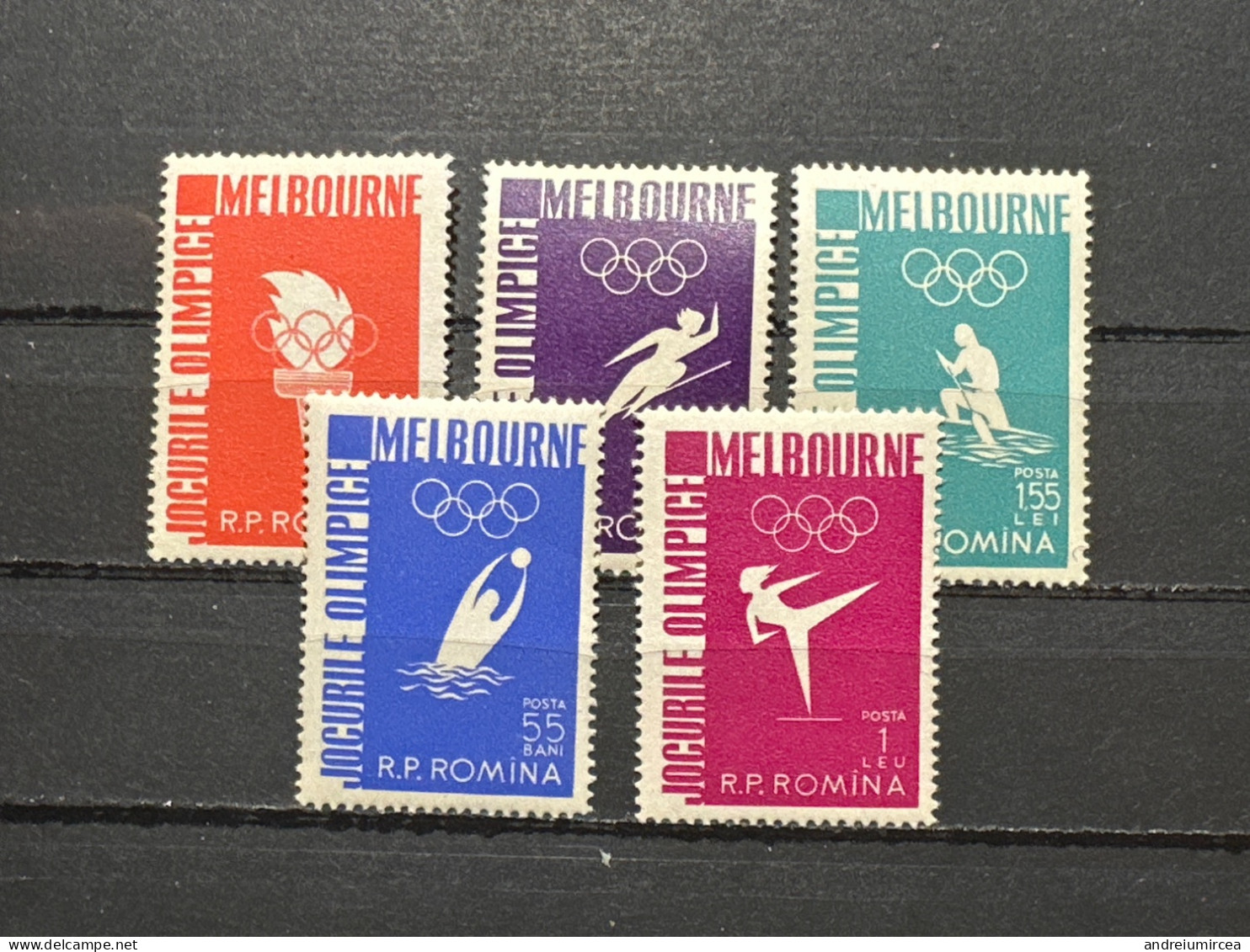 1956 MNH. Romania Melbourne’56 - Zomer 1956: Melbourne