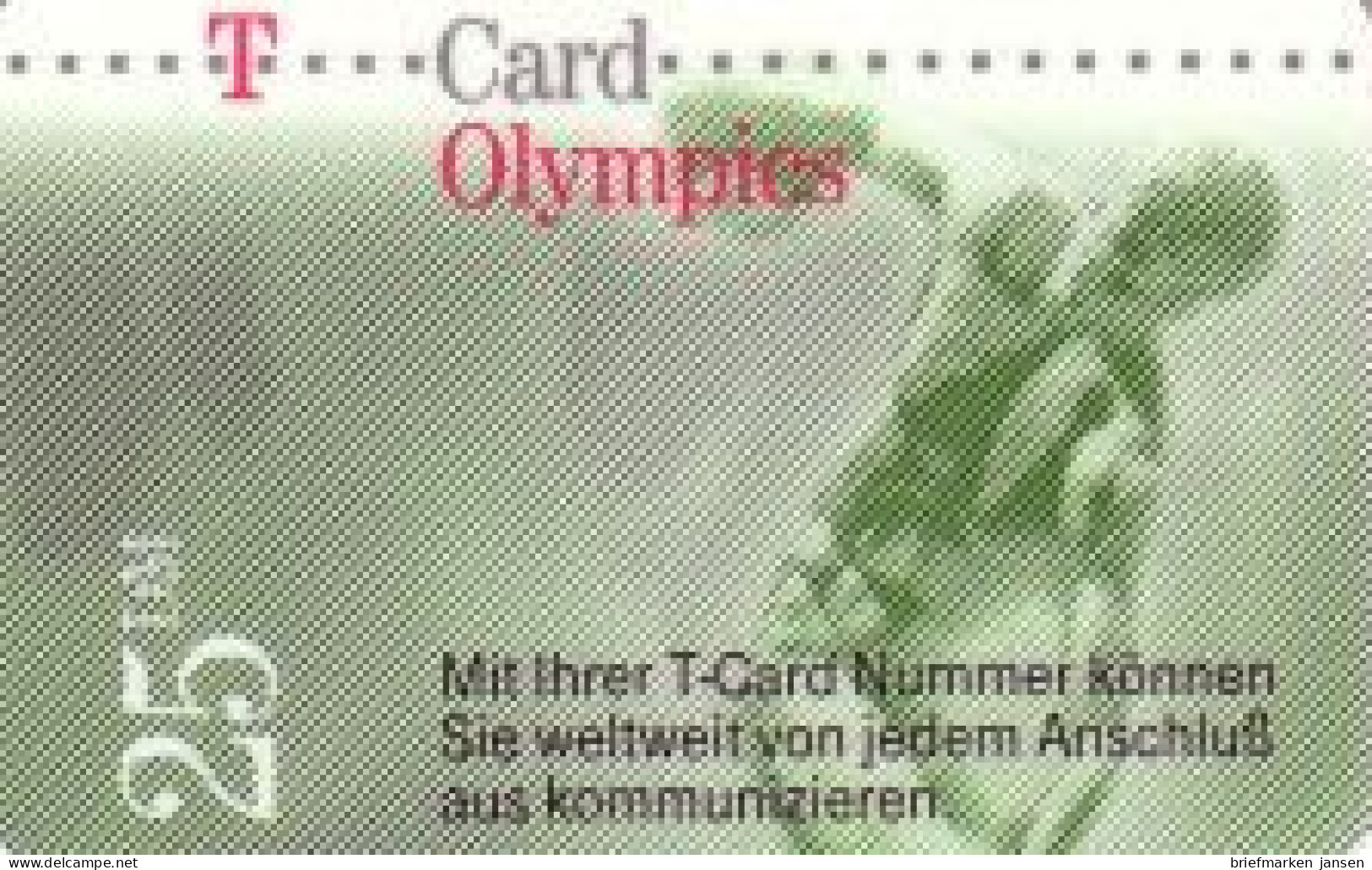 Calling Card, T Card, Olympics - Diskuswerfer, 25 DM - Zonder Classificatie