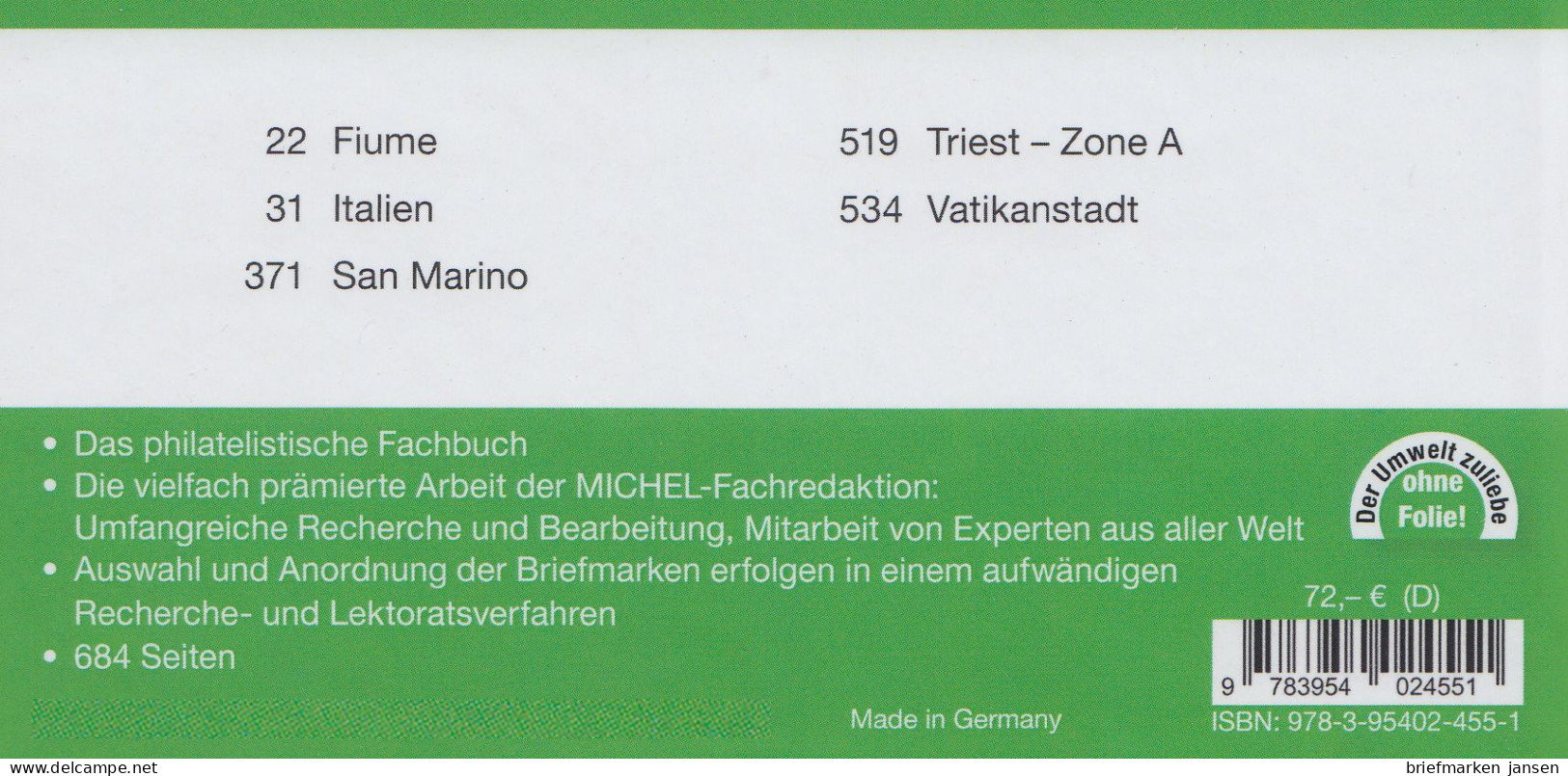 Michel Europa Katalog Band 5 - Appenninen-Halbinsel 2023, 108. Auflage - Oostenrijk