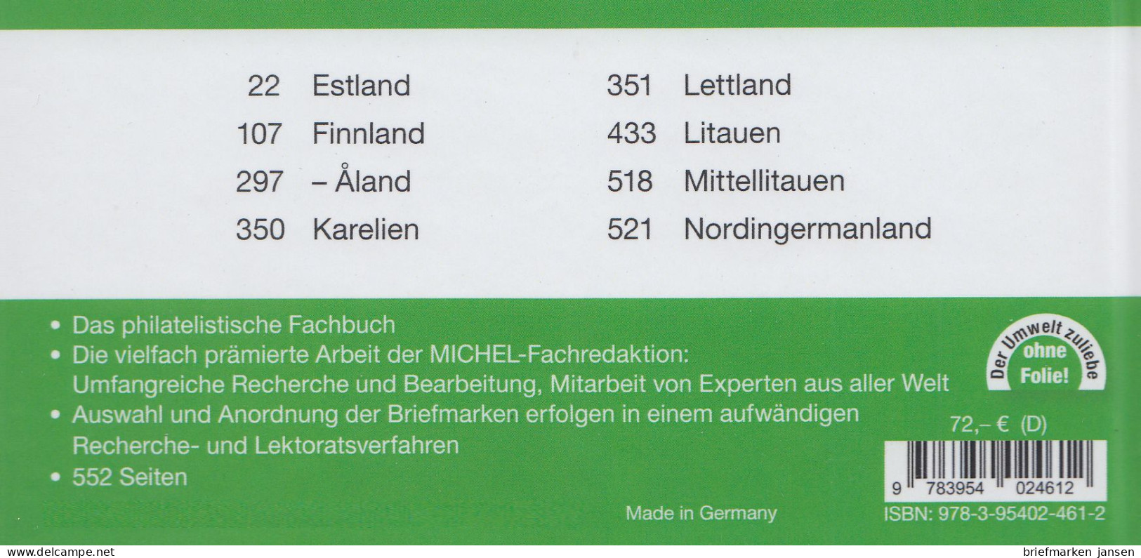 Michel Europa Katalog Band 11 - Baltikum Und Finnland 2023/2024, 108. Auflage - Österreich