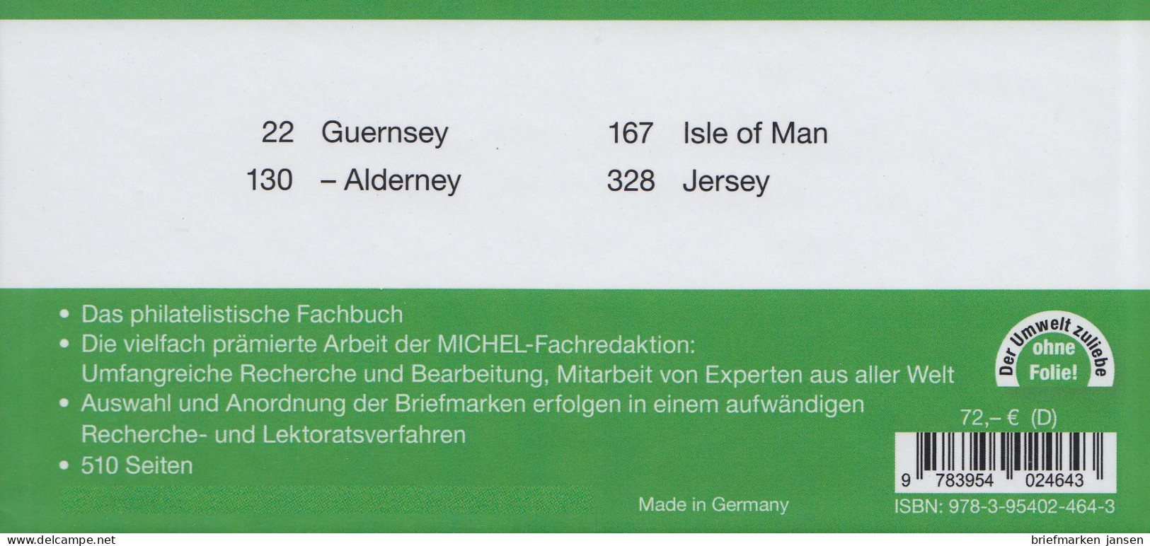 Michel Europa Katalog Band 14 - Kanalinseln Und Man 2023/2024, 108. Auflage - Autriche