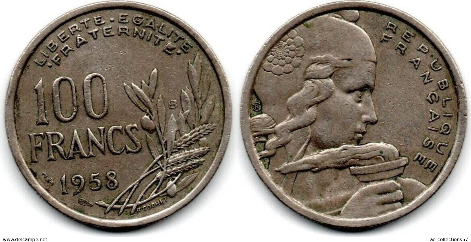 MA 31892 / France - Frankreich 100 Francs 1958 B TB+ - 10 Francs