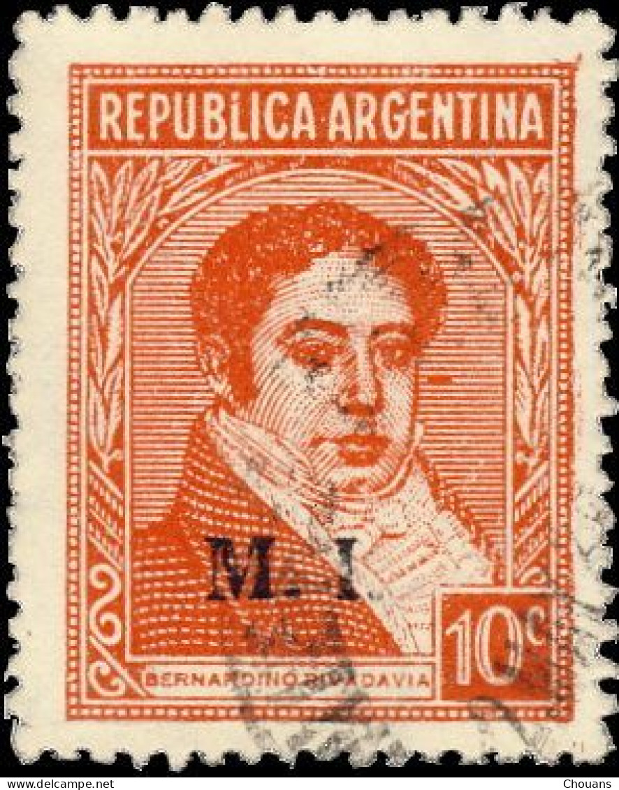 Argentine Service 1936. ~ S 297 - Bernardino Rivadavia - Officials