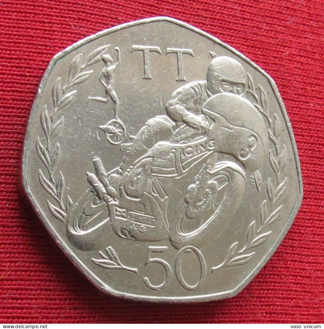 Isle Of Man 50 Pence 1981 TT Moto Racing - Isle Of Man