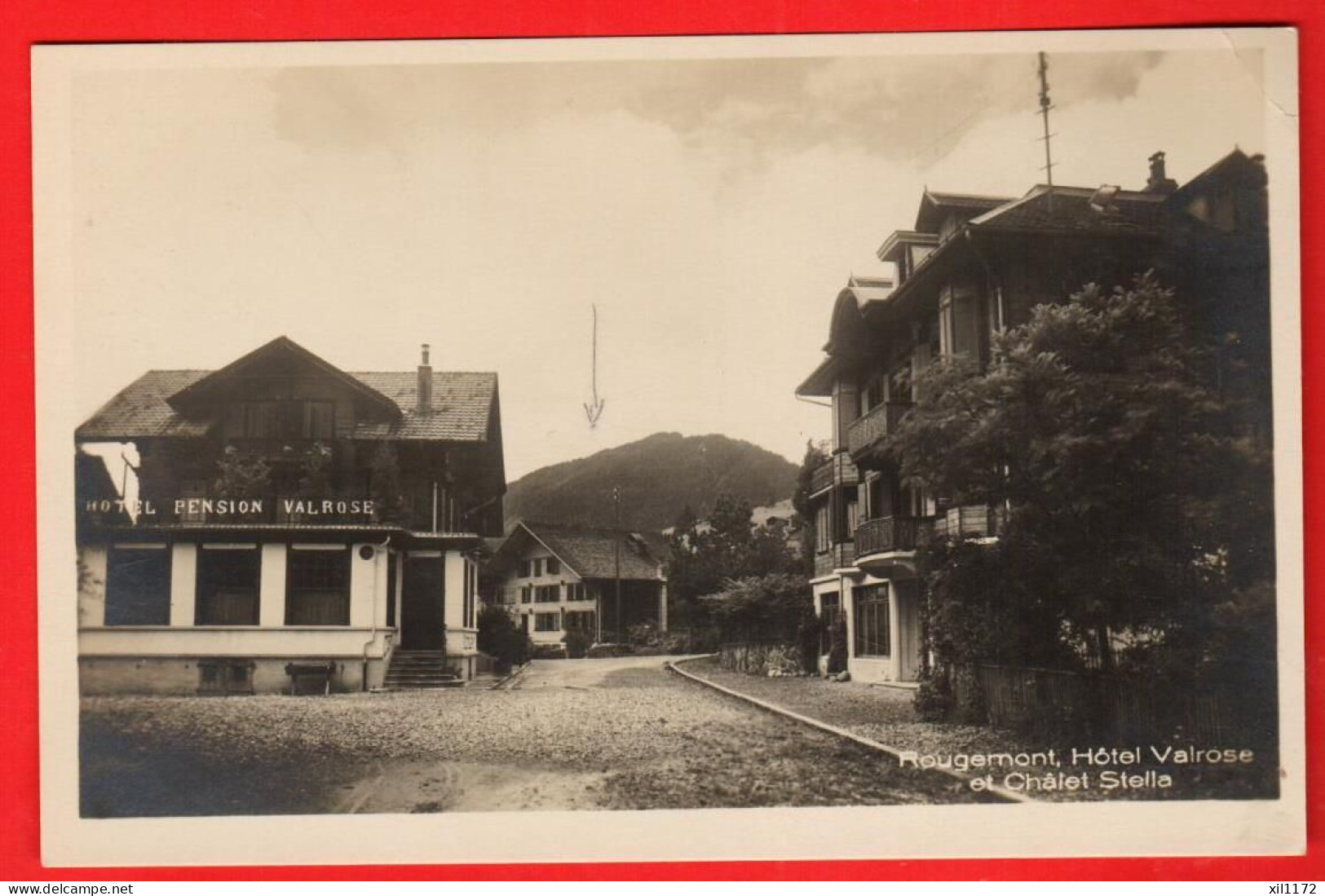 ZXO-07 RARE  Rougemont Hotel-Pension Valrose Et Chalet Stella.Dolder Bazar Visa ACF 1939  NC - Rougemont