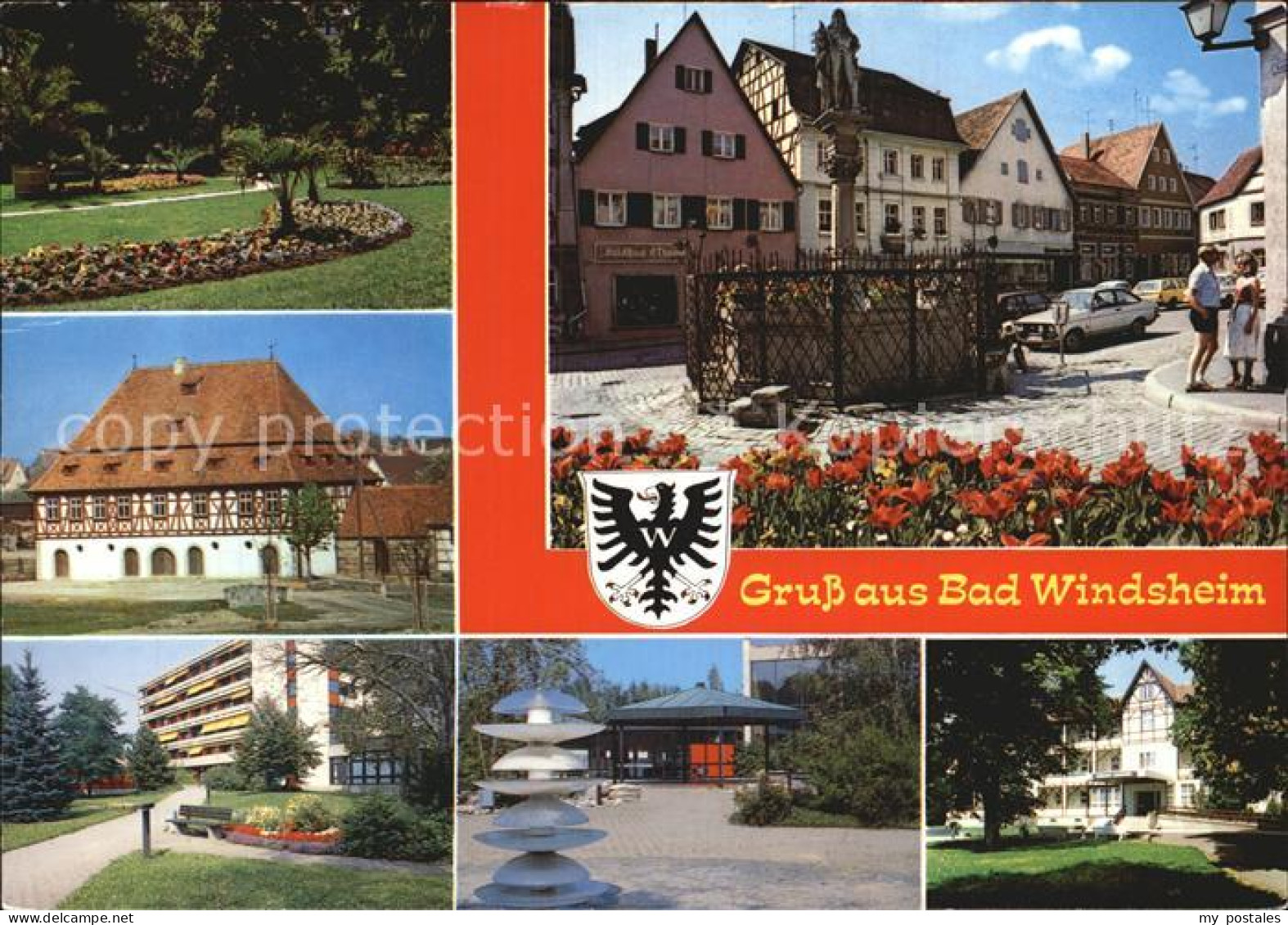 72522719 Bad Windsheim Kurpark Brunnen Kurhaus Pavillon Eingang Bad Windsheim - Bad Windsheim