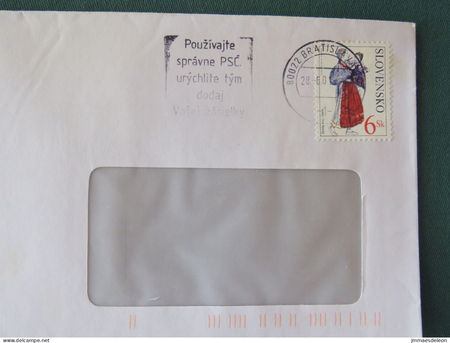 Slovakia 2000 Cover Local - Costumes - Briefe U. Dokumente