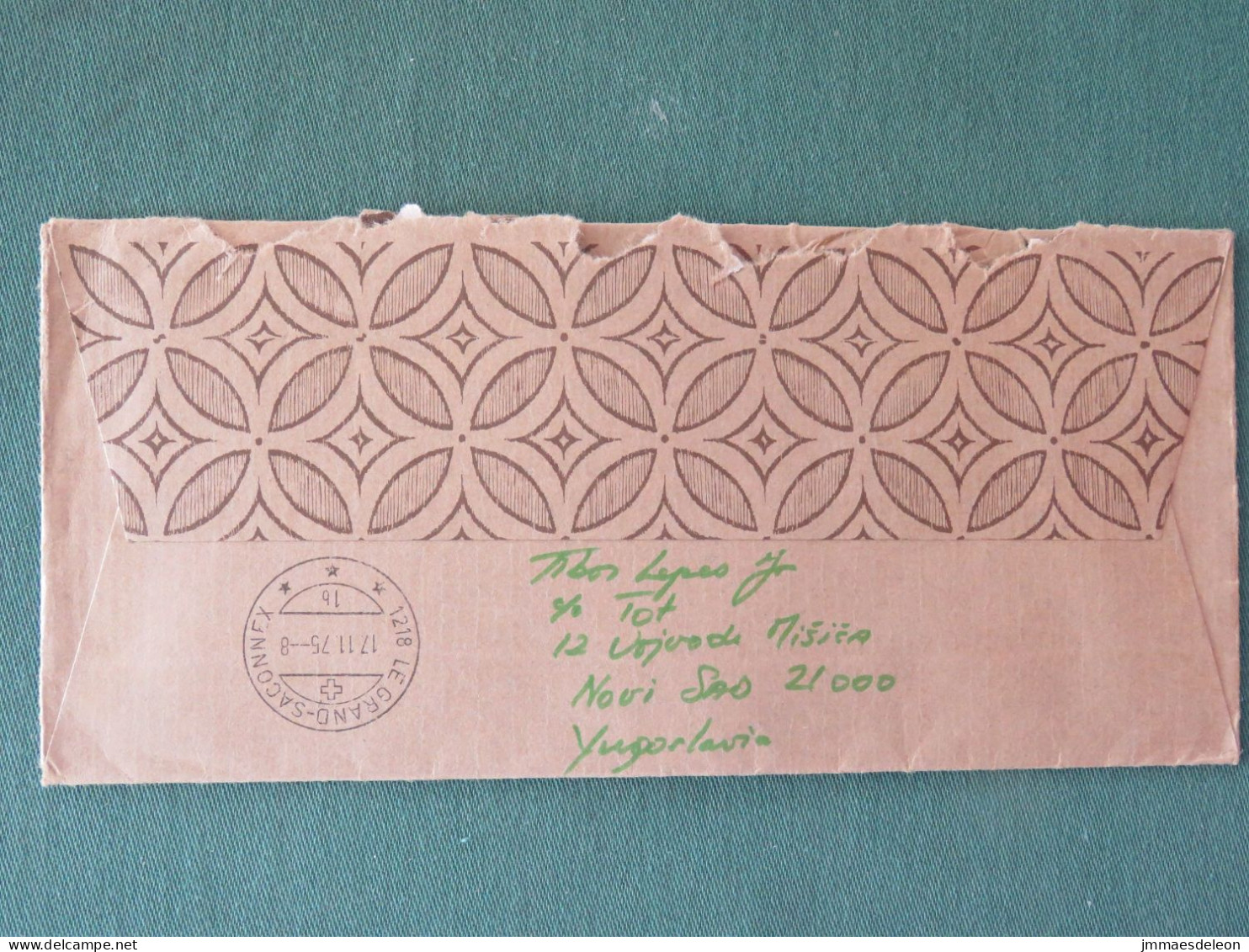 Yugoslavia 1975 Express Cover To Switzerland - River Castle - Covers & Documents