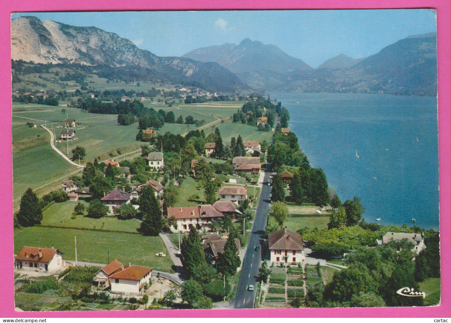 D74 - DOUSSARD - VUE AÉRIENNE - LE BOUT DU LAC - PANORAMA SUR LE LAC D'ANNECY - CPM Grand Format  - Doussard