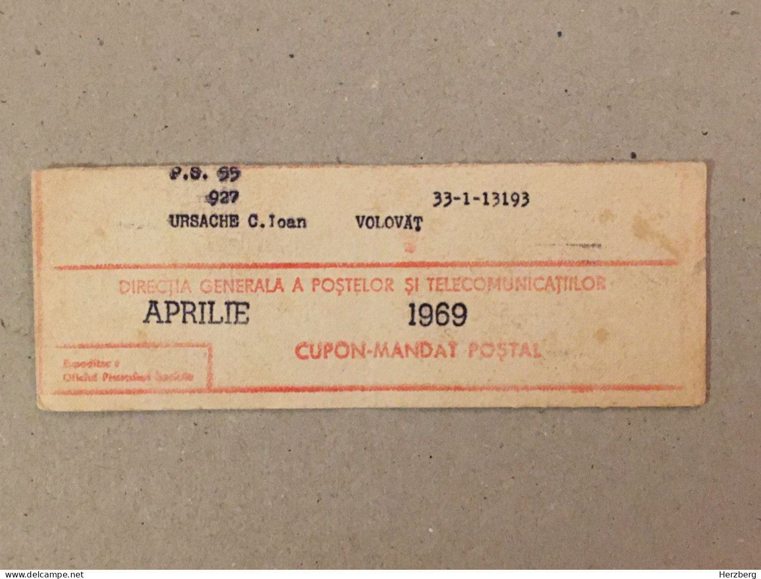 Romania Rumanien Roumanie - Cupon Mandat Postal Coupon Mandate Postauftrag - Suceava 1969 - Storia Postale