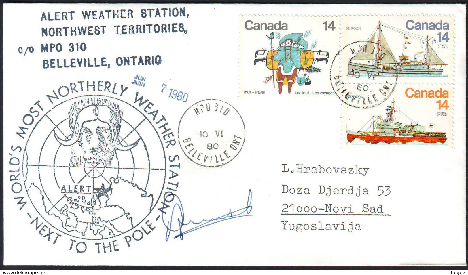 CANADA - ALBERT WEATHER STATION - 1980 - Wetenschappelijke Stations & Arctic Drifting Stations