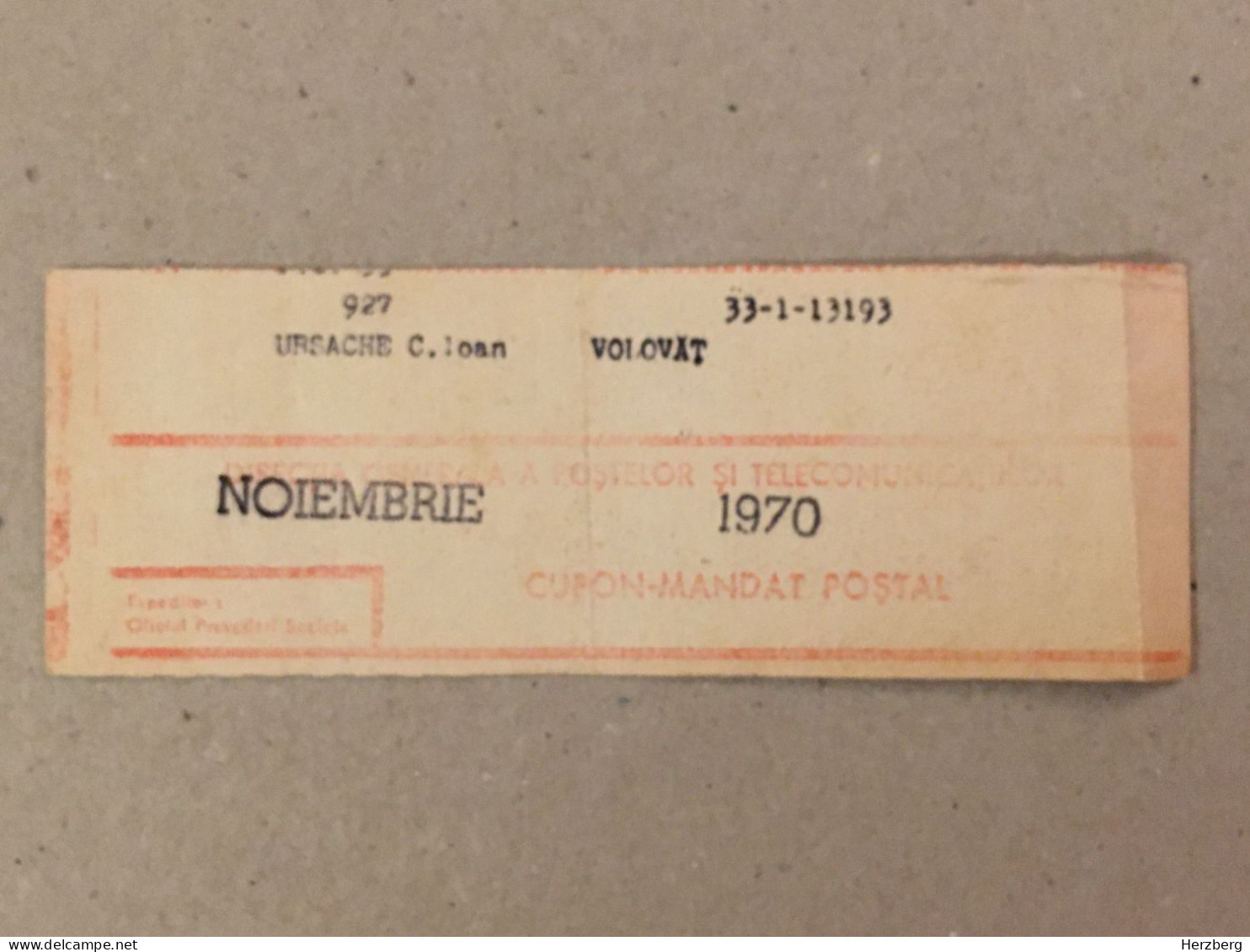 Romania Rumanien Roumanie - Cupon Mandat Postal Coupon Mandate Postauftrag - Suceava 1970 - Lettres & Documents