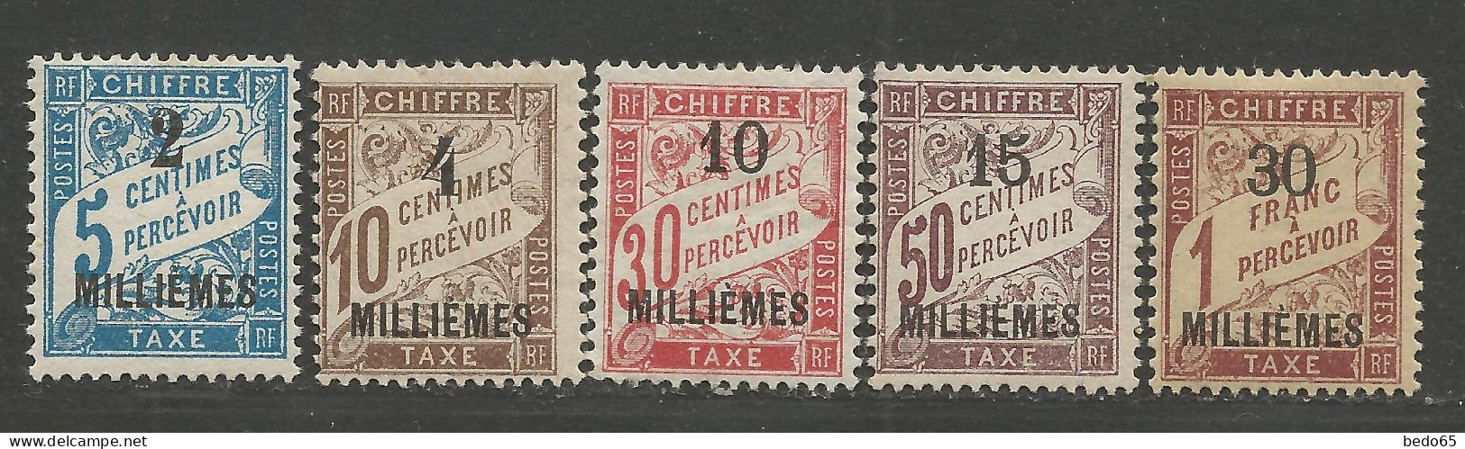 ALEXANDRIE TAXE N° 1 à 5 Série Complète NEUF* AVEC OU TRACE DE  CHARNIERE  / Hinge / MH - Autres & Non Classés