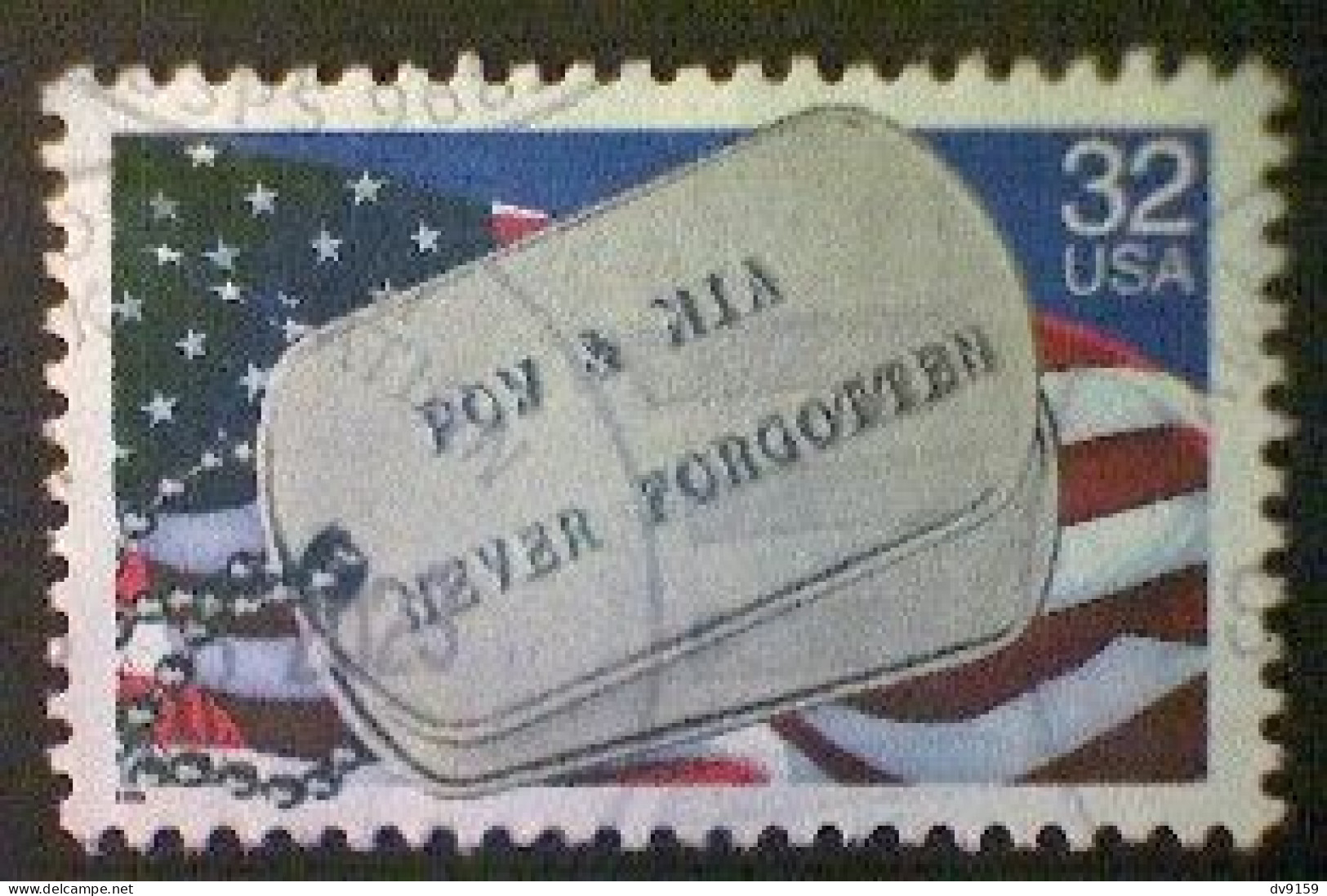 United States, Scott #2966, Used(o), 1995, POW/MIA Issue, 32¢, Multicolored - Used Stamps