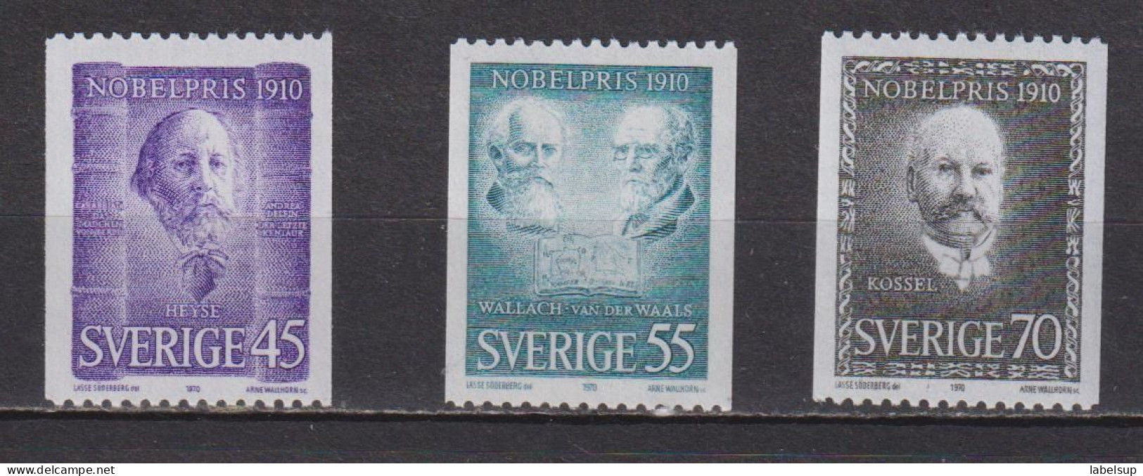 Timbres Neufs** De Suède De 1970 YT 678 à 680 MI 697 à 699 - Unused Stamps