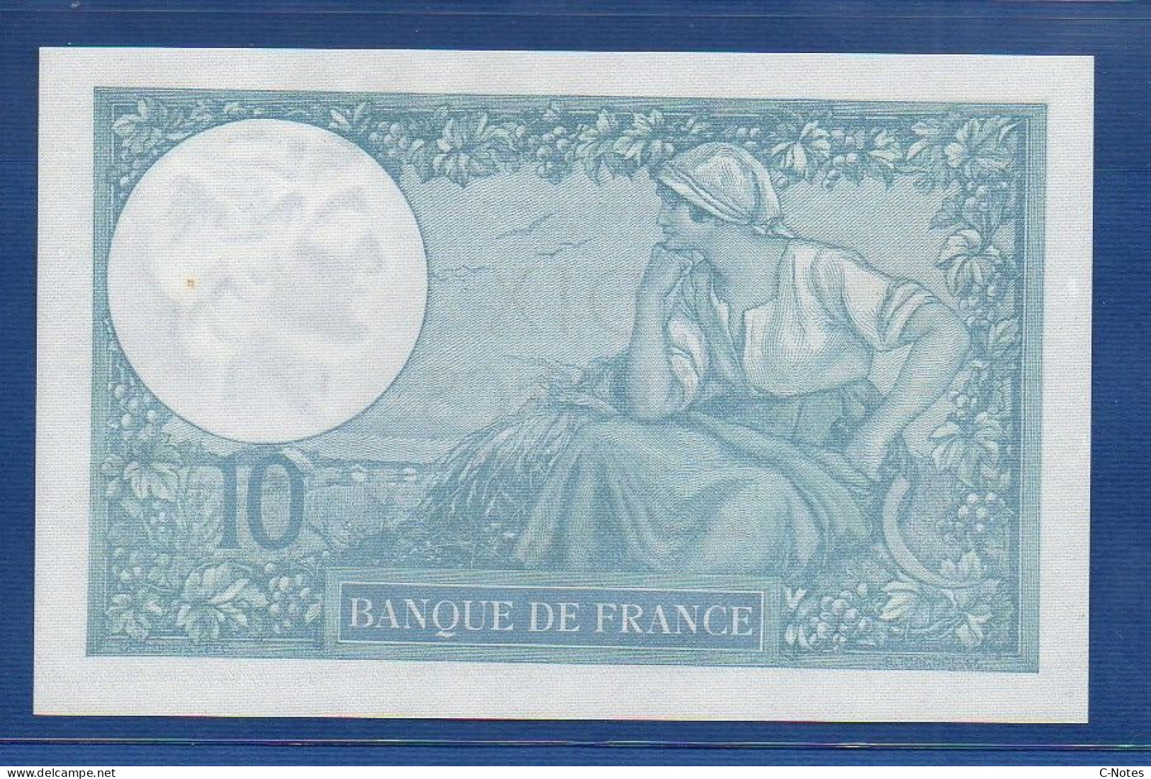 FRANCE - P. 84 – 10 Francs ''Minerve'' 28.11.1940 UNC-, S/n A.80609 811 - 10 F 1916-1942 ''Minerve''