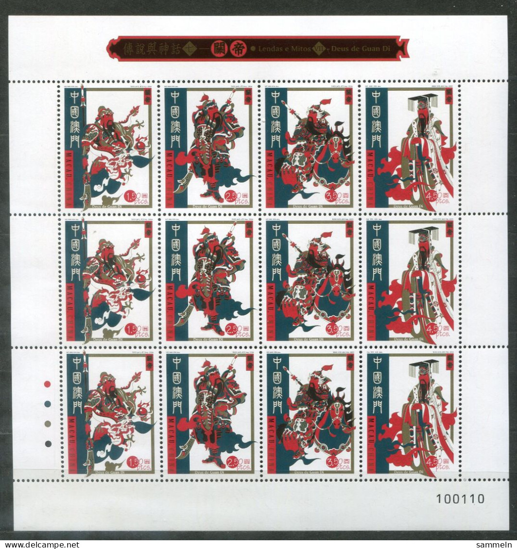 MACAO 1328-1331 KB Mnh - Götter, Gods, Dieux - MACAU - Blocks & Kleinbögen