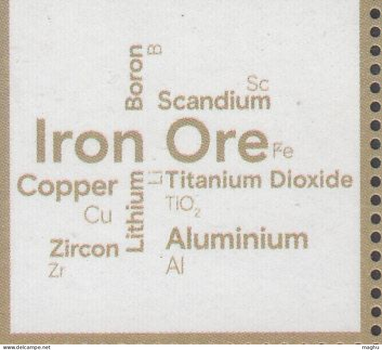 Block My Stamp 2023 Rio Tinto Mining Industry Iron Ore  Titanium Lithium Copper Diamond Mineral Plant Biodiversity India - Blocks & Kleinbögen