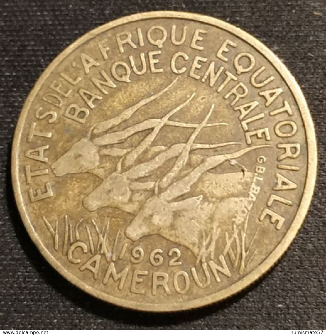 Pas Courant - CAMEROUN - 25 FRANCS 1962 - KM 4 - ( ETATS DE L'AFRIQUE EQUATORIALE ) - Kamerun