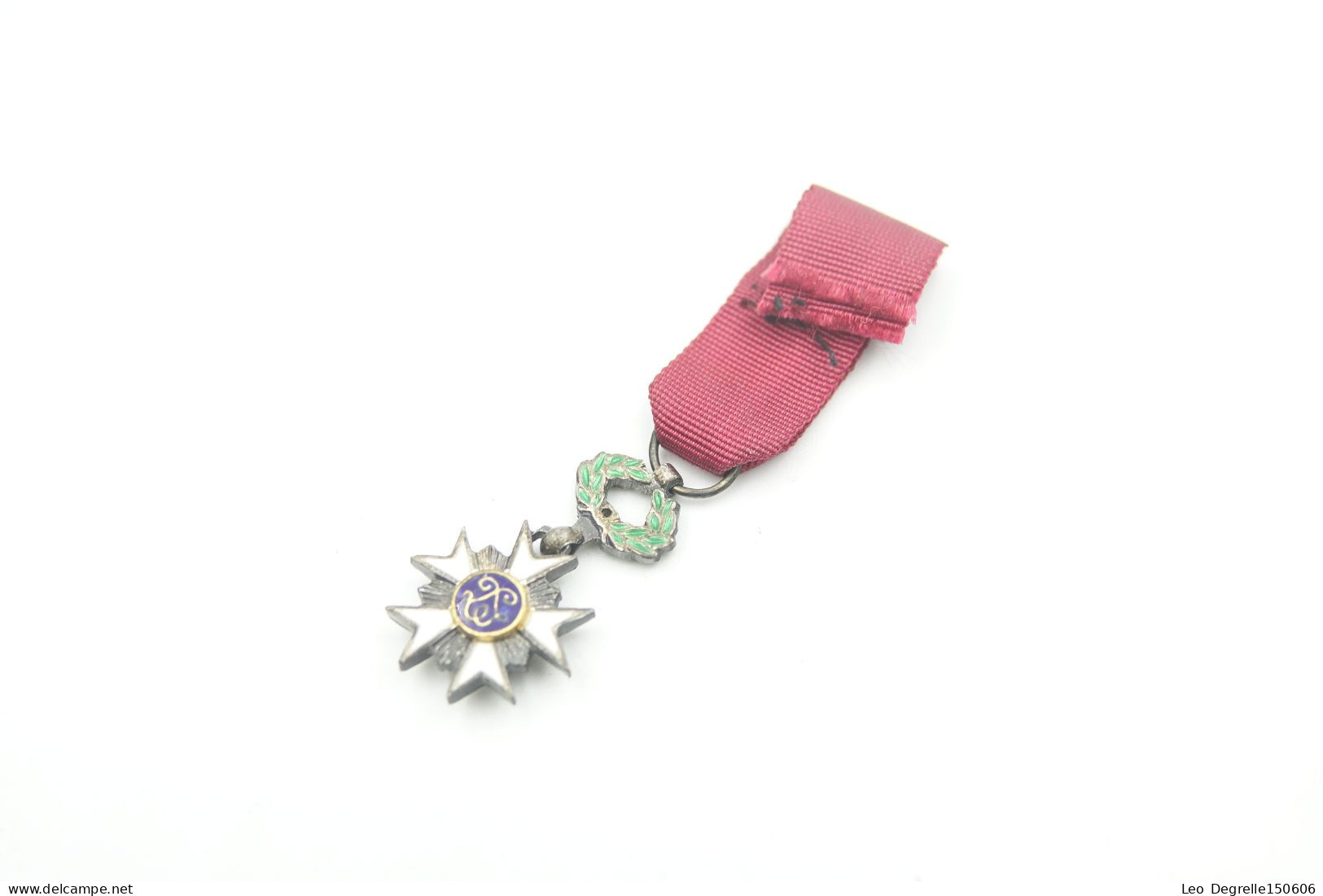 Militaria - MEDAL : Kroonorde Order Of The Crown Ridder Medaille - Miniature - Silver - Belgium - Autres & Non Classés