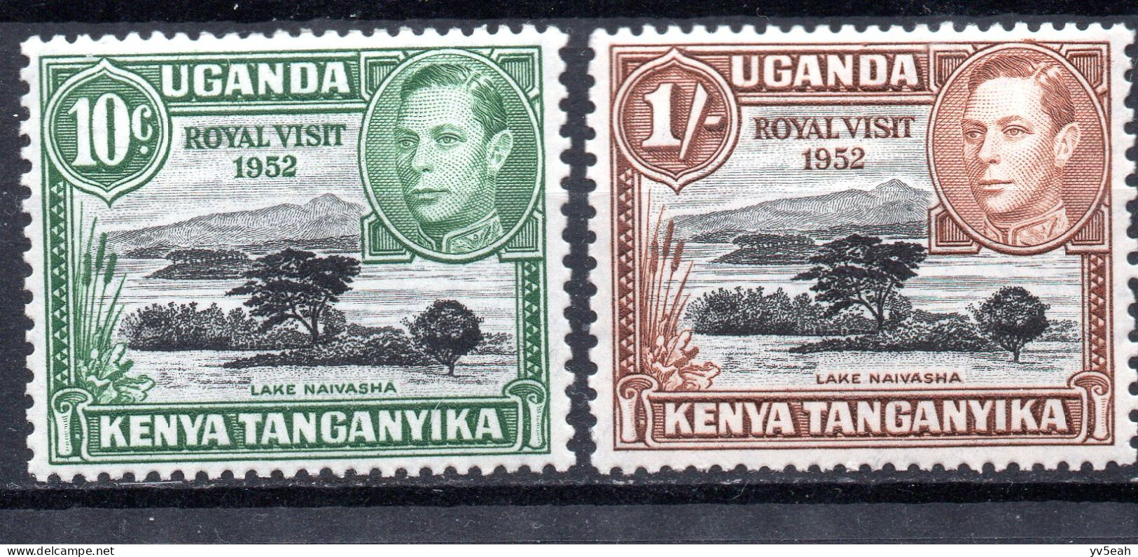 KENYA UGANDA & TANZANIA/1941-2/MNH/SC#98-9/ROYAL VISIT OF PRINCESS ELIZABETH & DUTCHNESS OF EDINBURGH / COMPLETE SET - Kenya, Oeganda & Tanzania