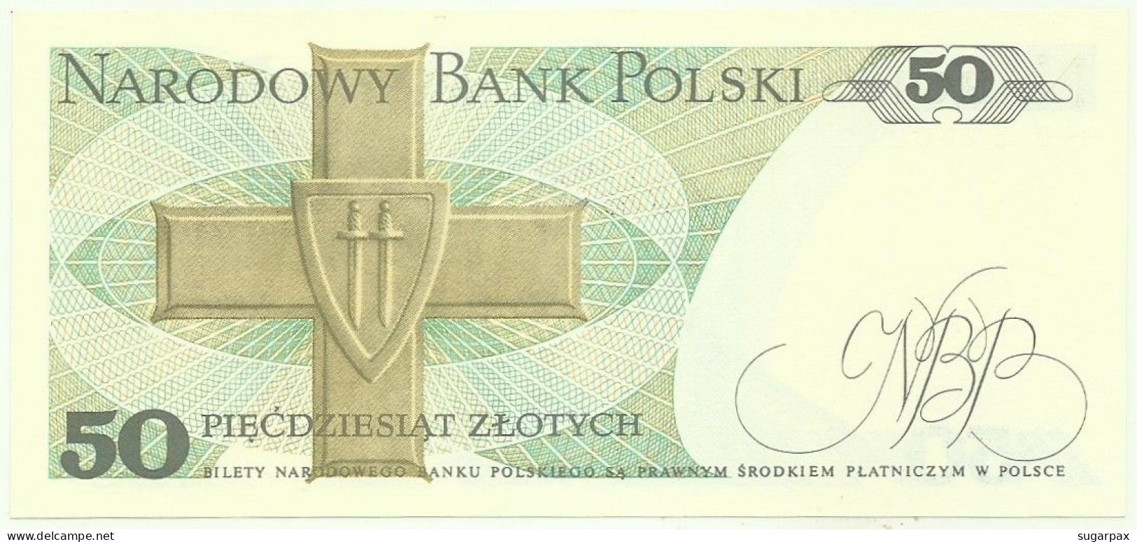 POLAND - 50 Zlotych - 1988 - Pick 142.c - Unc. - Série HS - Narodowy Bank Polski - Polen