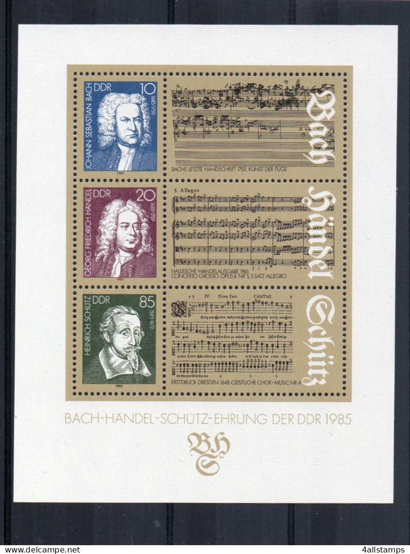 1985 D.D.R. Mi N° BL 8 : ** - MNH - NEUF - POSTFRISCH - POSTFRIS - 1981-1990