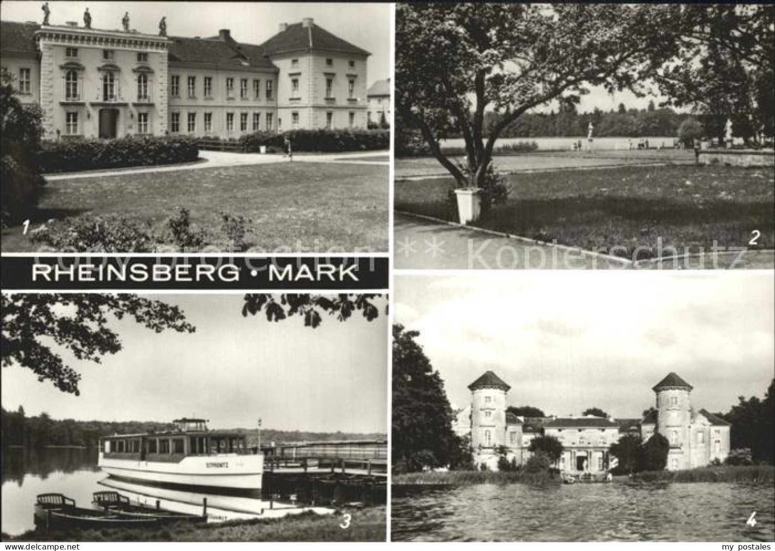 72328323 Rheinsberg Schloss Diabetiker Sanatorium Lehmann See Dampferanlegestell - Zechlinerhütte